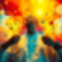 A vibrant abstract illustration symbolizing internal motivation and drive.