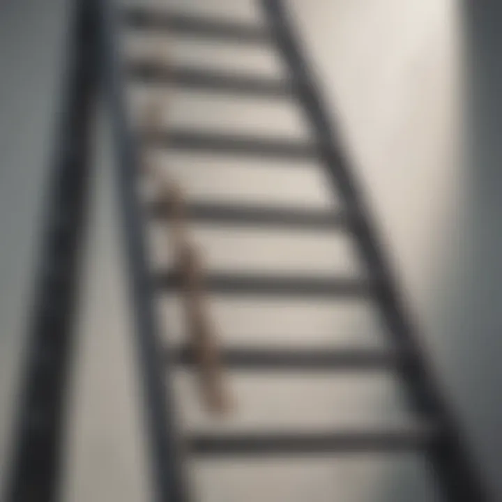 Motivational ladder symbolizing progress