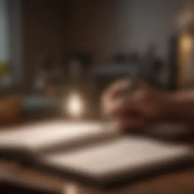A journal and pen symbolizing self-reflection