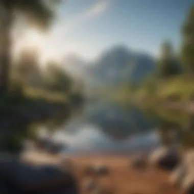 A serene landscape reflecting tranquility