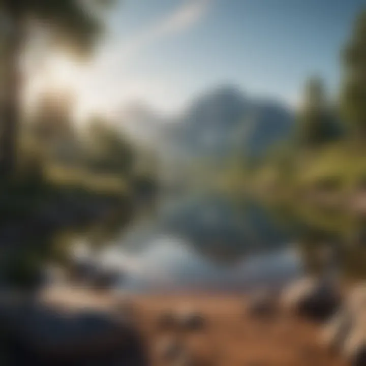 A serene landscape reflecting tranquility