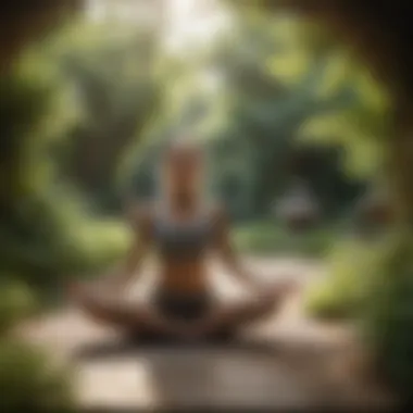 Yoga Amidst Nature A peaceful yoga session in a tranquil garden