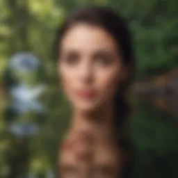 A serene landscape symbolizing self-reflection