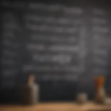 Affirmations for Positivity A visual representation of positive affirmations on a chalkboard