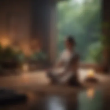 The Art of Mindful Meditation An individual practicing meditation in a quiet space