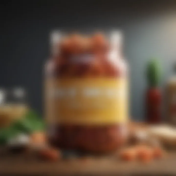 A vibrant assortment of fermented foods rich in probiotics.