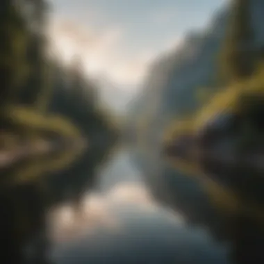 Inner Peace and Self-Reflection A serene landscape symbolizing inner peace and self-reflection