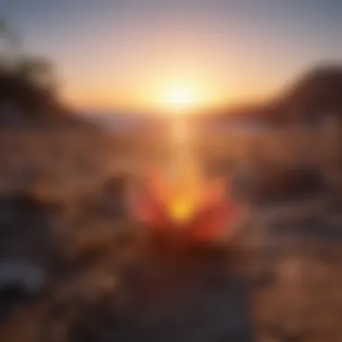 New Beginnings and Resilience A vibrant sunrise representing new beginnings and resilience