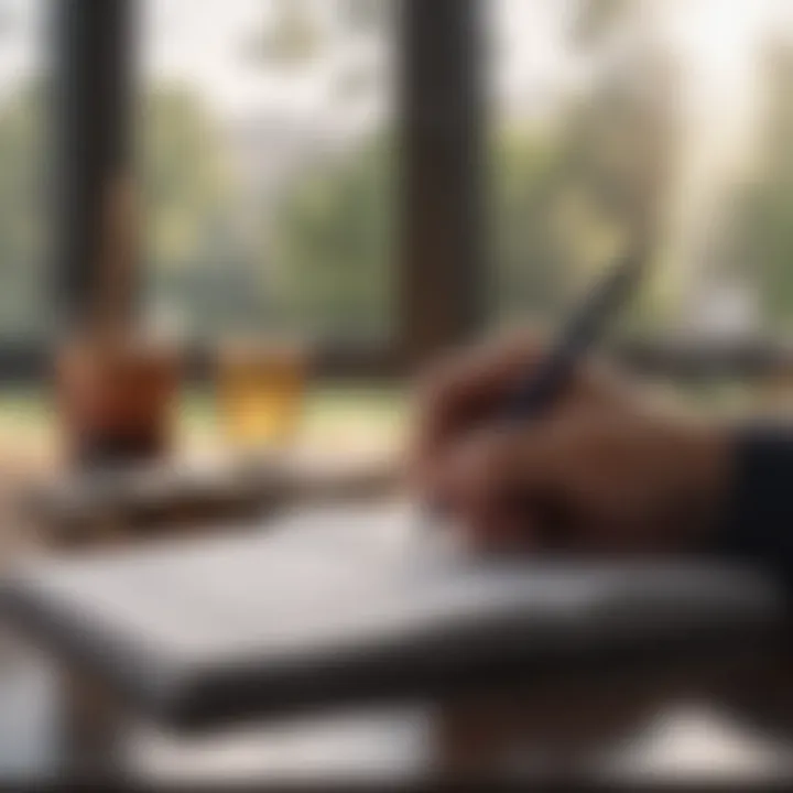 A journal and pen encouraging reflective thinking