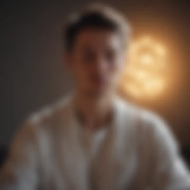 A person meditating, reflecting inner peace and focus
