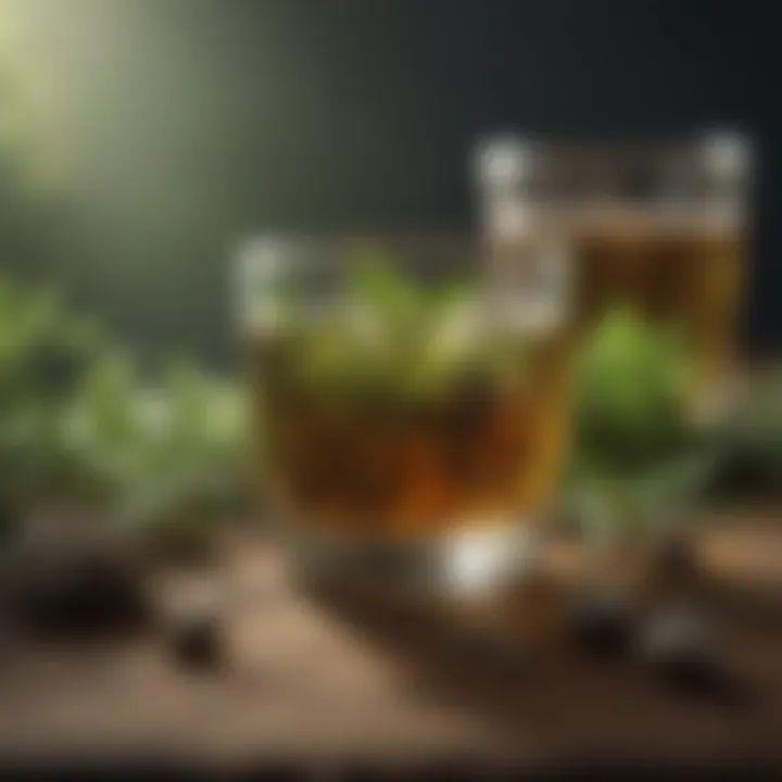 Herbal Allies for Gut Restoration Diverse range of herbal supplements and teas