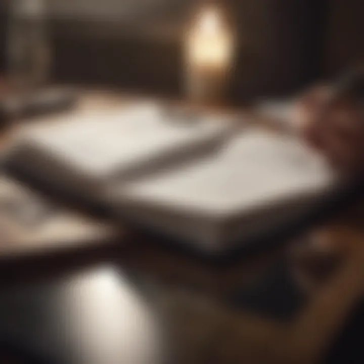 A person journaling to reflect on their experiences