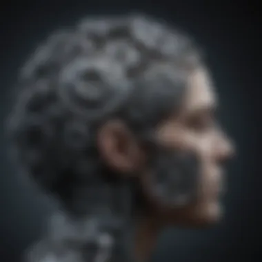 Cognitive Restructuring in Action A brain with gears representing cognitive restructuring