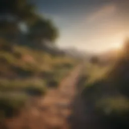 A serene landscape representing self-awareness.