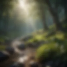 A serene landscape promoting relaxation