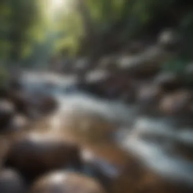 Flow of Tranquility Calming imagery of flowing water