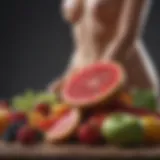 Fresh fruits promoting digestive health