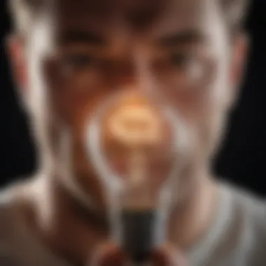 Innovative Ideas and Insights A light bulb moment representing ideas and innovative thinking