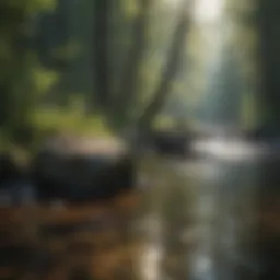 A serene landscape promoting peace and tranquility