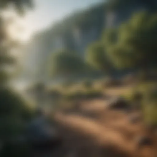 A serene landscape illustrating tranquility and mindfulness