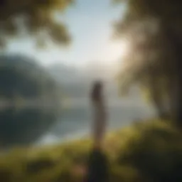 A serene landscape depicting tranquility and peace