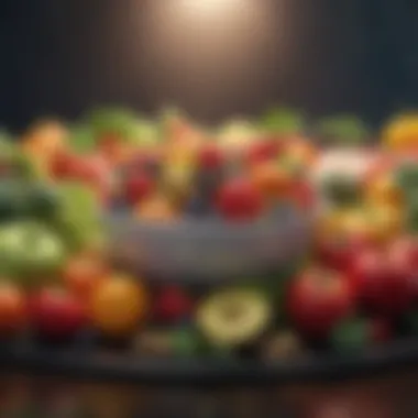 Nourishing Choices Colorful fruits and vegetables representing healthy eating habits.