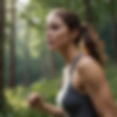 Revitalizing Through Outdoor Exercise Person engaging in physical exercise outdoors