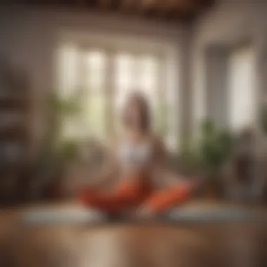 Physical Health and Mental Wellness An individual practicing yoga, illustrating the connection between physical and mental health.