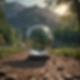 A serene landscape representing clarity and focus in goal setting