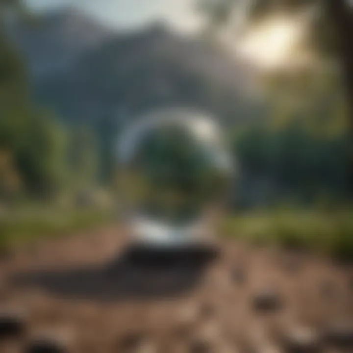 A serene landscape representing clarity and focus in goal setting