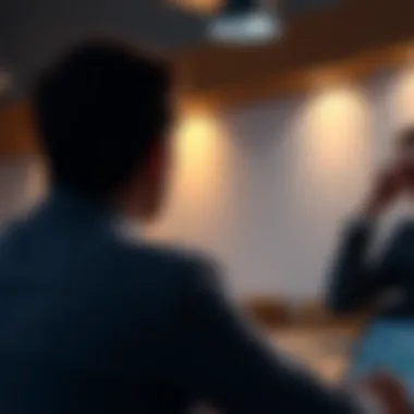 A motivational scene depicting success and progress