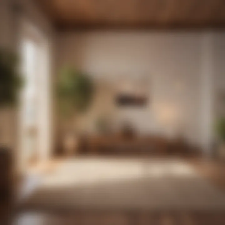 A calm meditation space with soft lighting and soothing elements, embodying tranquility and mindfulness.