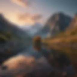 A serene landscape symbolizing self-discovery and reflection