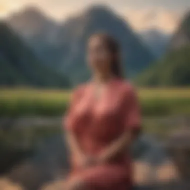 Inner Peace and Self-Reflection A serene landscape symbolizing inner peace and self-reflection
