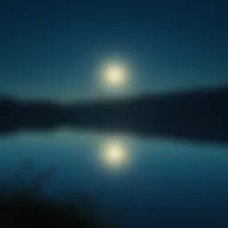 A serene landscape reflecting inner peace and humility