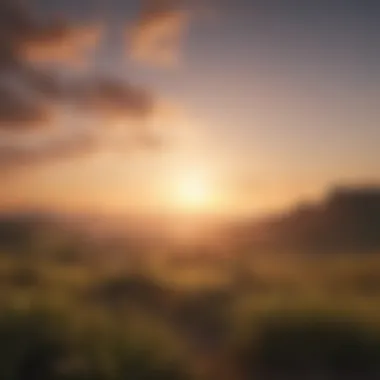 Embracing New Beginnings Sunrise over a peaceful landscape symbolizing new beginnings