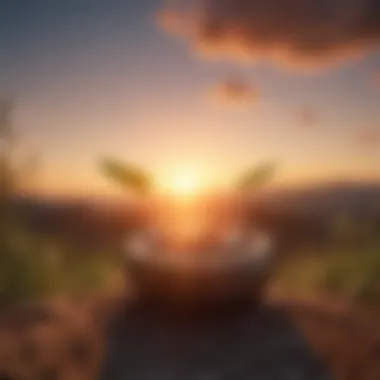 New Beginnings and Growth A vibrant sunrise illustrating new beginnings and growth