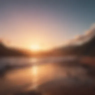 Sunrise of Self-Motivation A vibrant sunrise symbolizing new beginnings and motivation.