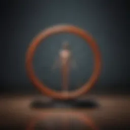 Philosophical symbols representing existentialism