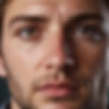 Clarity in Pursuing Aspirations An abstract representation of a person reflecting, highlighting mental clarity and focus