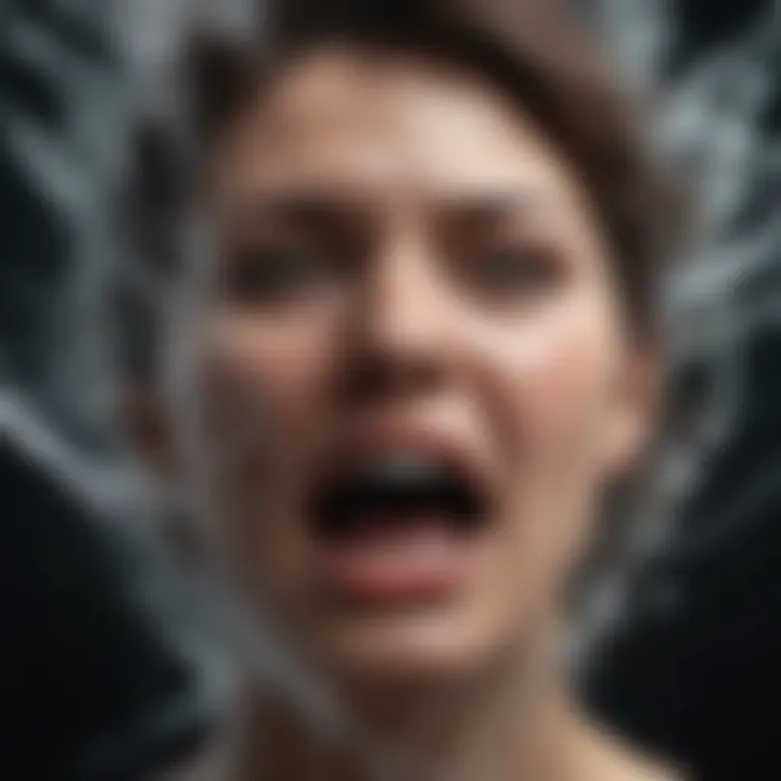 Abstract art symbolizing inner turmoil