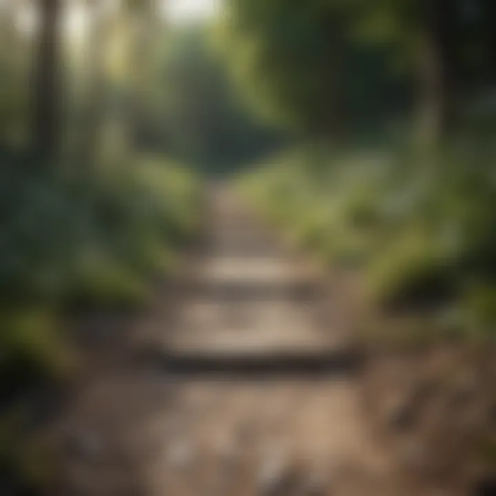 Path leading towards calmness and serenity