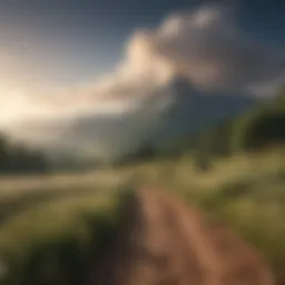 A serene landscape reflecting calmness and positivity