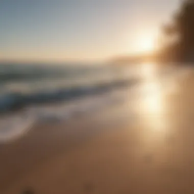 Tranquil Beach with Morning Sunlight