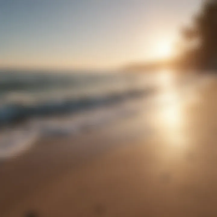 Tranquil Beach with Morning Sunlight