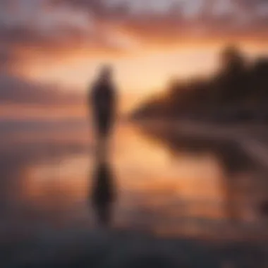 Reflections of Gratitude: Finding Peace in Moments Tranquil waters reflecting a colorful sunset