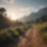 A tranquil landscape symbolizing personal journey