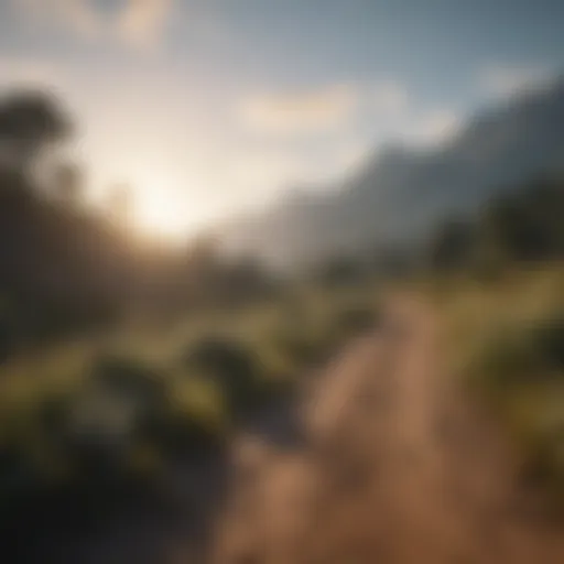 A tranquil landscape symbolizing personal journey