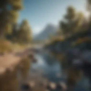 Serene Landscape of Positivity A serene landscape symbolizing tranquility and a positive mindset.