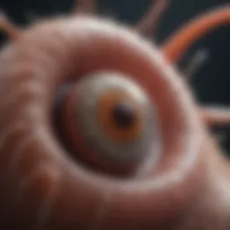 Visual representation of common parasitic organisms affecting humans